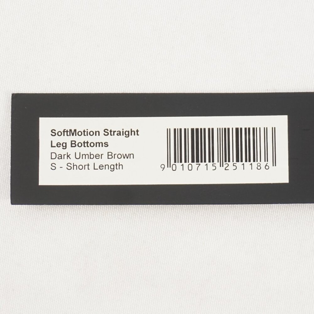Oner Active SoftMotion Straight Leg Bottoms Dark Umber Brown Size S-Short (NWT) - Picture 6 of 8